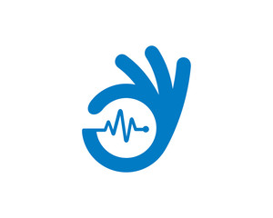 Fototapeta na wymiar Good Medical Logo Template Design Vector, Emblem, Design Concept, Creative Symbol, Icon