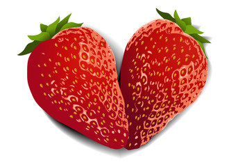 Strawberry fruit heart