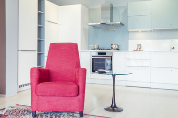 modern beautiful apartment in new luxury home interior