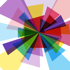 Obraz premium Abstract vector background with color figures