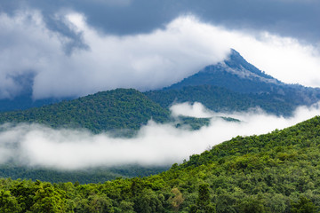 Mountain and Clouds