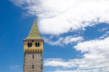 Fototapeta na wymiar Tower Mangenturm Lindau