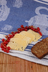 Retro still life with red currant