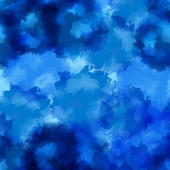 Blue watercolor texture background. Graceful abstract blue watercolor texture pattern. Expressive messy vector illustration.