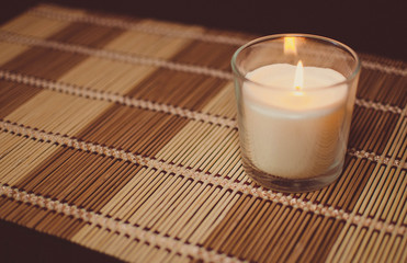 Candle on the table
