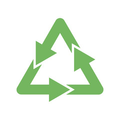 Recycle sign. Vector illustration.