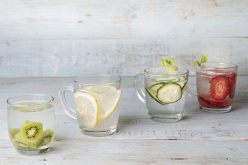 Water for summer with vegetable