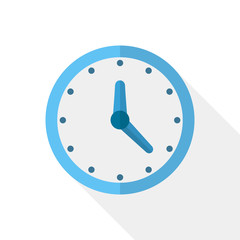 Clock icon. Vector illustration.