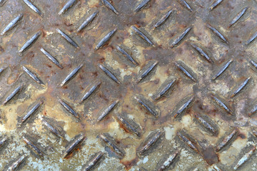 Dirty Corrosion on iron floor texture