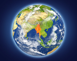 Myanmar on planet Earth