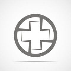 Abstract medicine icon. Vector illustration.
