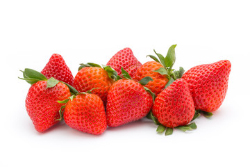 Strawberry isolated on white background. Fresh berry.