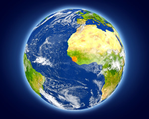 Sierra Leone on planet Earth