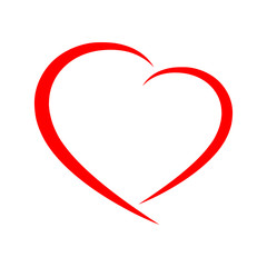Abstract heart icon. Vector illustration.