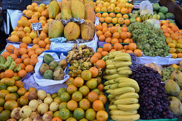 Fruits du marché indien à Arequipa au Pérou