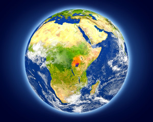 Fototapeta premium Uganda on planet Earth