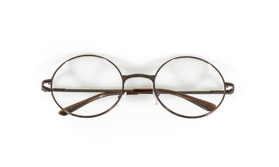 Vintage Spectacles Isolated On White Background