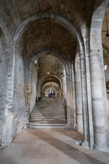 Ancient Romanesque church. San Leo. Rimini