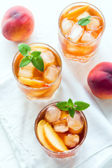 Peach iced tea