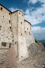 Fototapeta premium Castle of San Leo. The fortress of Cagliostro. Rimini
