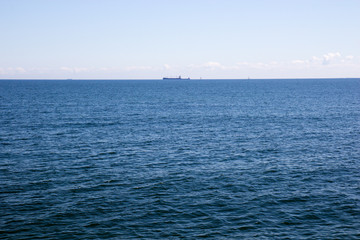 Seascape with ships
