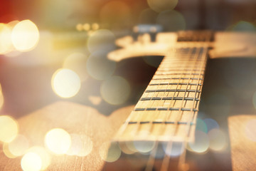 Electric guitar closeup