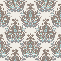 Vintage damask seamless pattern