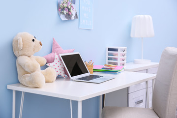 Comfortable baby room interior