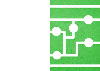 green geometric background/wallpaper illustration for  A4 paper size.