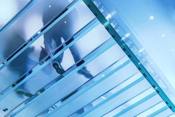 Modern Glass Staircase © seewhatmitchsee
