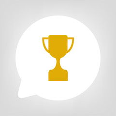 Kreis Sprechblase - Pokal gold