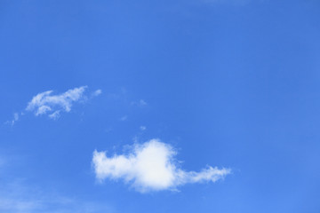 Clouds against the blue sky