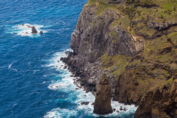 Coast by the town of Mosteiros on the island of Sao Miguel.