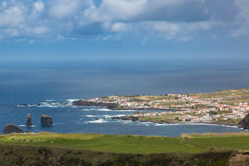 Coast by the town of Mosteiros on the island of Sao Miguel.