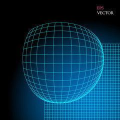 background circles, cells abstract color