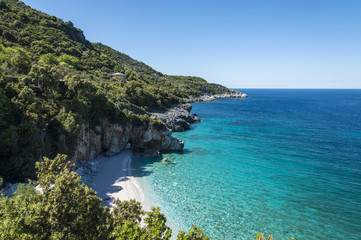 Typical beach in Aegean sea