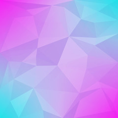 Abstract square triangle background. Tender smooth polygonal backdrop for business presentation. Soft gradient color transition for mobile application and web. Trendy geometric colorful banner.