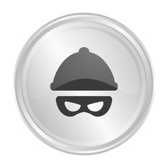 Fototapeta premium Gangster - Verchromter Button