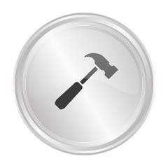 Hammer - Verchromter Button