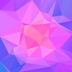 Abstract square triangle background. Tender smooth polygonal backdrop for business presentation. Positive bright gradient color transition for application and web. Trendy geometric colorful banner.