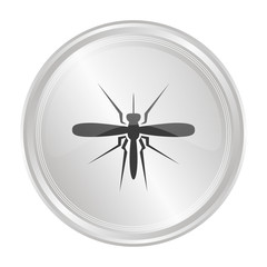 Mücke - Verchromter Button