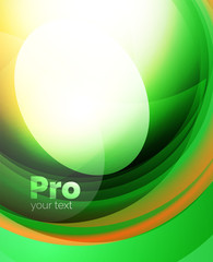 Shiny wave, glass futuristic hi-tech design. Vector abstract background