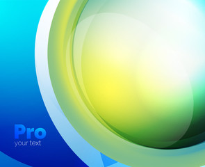 Shiny wave, glass futuristic hi-tech design. Vector abstract background