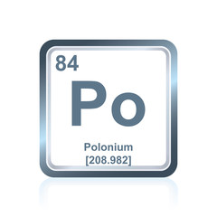 Chemical element polonium from the Periodic Table
