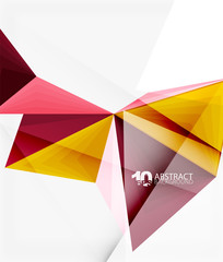3d triangle polygonal abstract vector