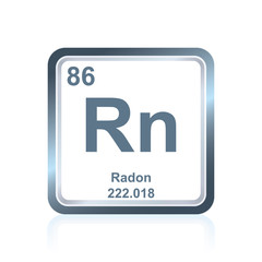 Chemical element radon from the Periodic Table