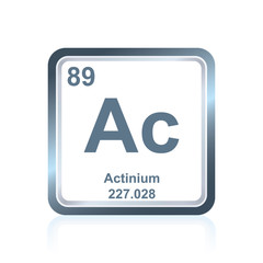 Chemical element actinium from the Periodic Table