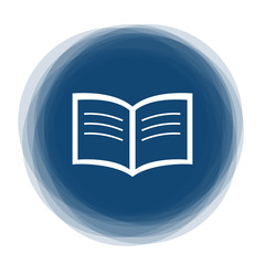 Abstract round button - book - e-book