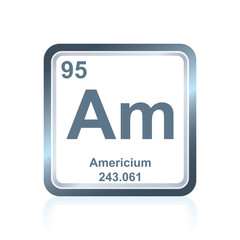 Chemical element americium from the Periodic Table