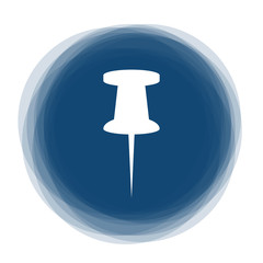 Abstract round button - pin